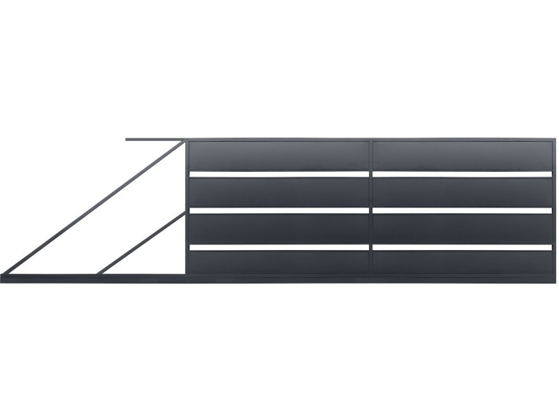 Polbram Lea tolkapu 4m x 1,58m magas, RAL7016 balos kialakts, antracit