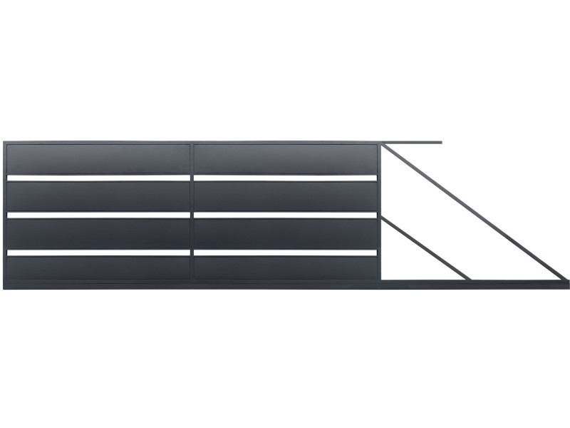 Polbram Lea tolkapu 4m, 1,58m magas, RAL7016 jobbos kialakts