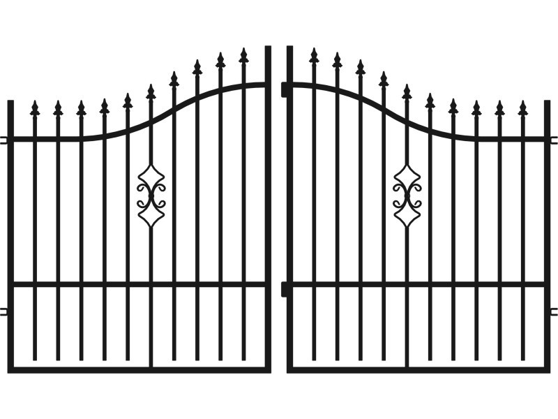 Polbram Emma Dupla sz�rnyas kapu 3m, 1,2-1,5m magas RAL 9005