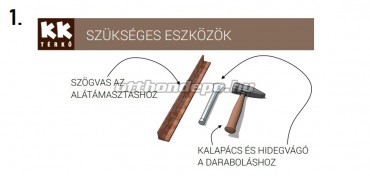 KK Kavics Lisszabon Kerti st antracit szn (raklap kln ttel RKL0036)
