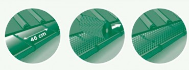 Nortene Leaf Protec Ereszcsatorna lombfog� h�l� 0,17 x 6 m fekete