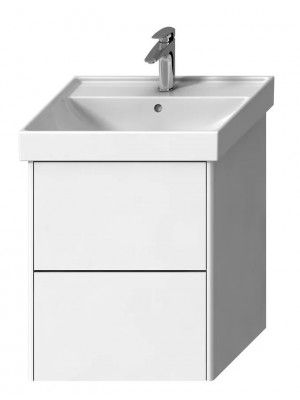 Frdszobabtor, Laufen H40F9924015001 Fiora, 2 fikkal, mosd nlkl, fnyes fehr, 60 cm