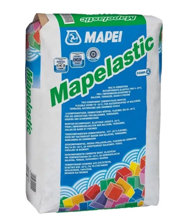 V�zszigetel�s, Mapei, Mapelastic Zero, A komponens, kenhet� v�zszigetel�, 24 kg