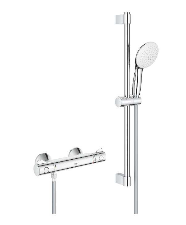Grohe Grohtherm 800, 34565002 Termoszt�tos zuhanycsaptelep, zuhanyszettel, kr�m