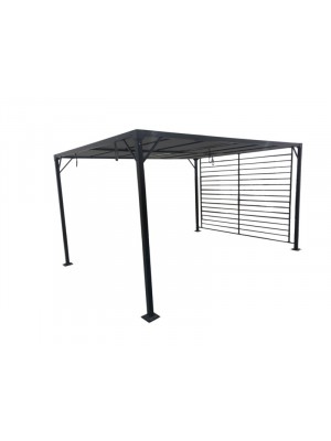Sunrite Artemis, kertses pergola acl vzas, poliszter rnykolkkal, 300x400 cm, fekete