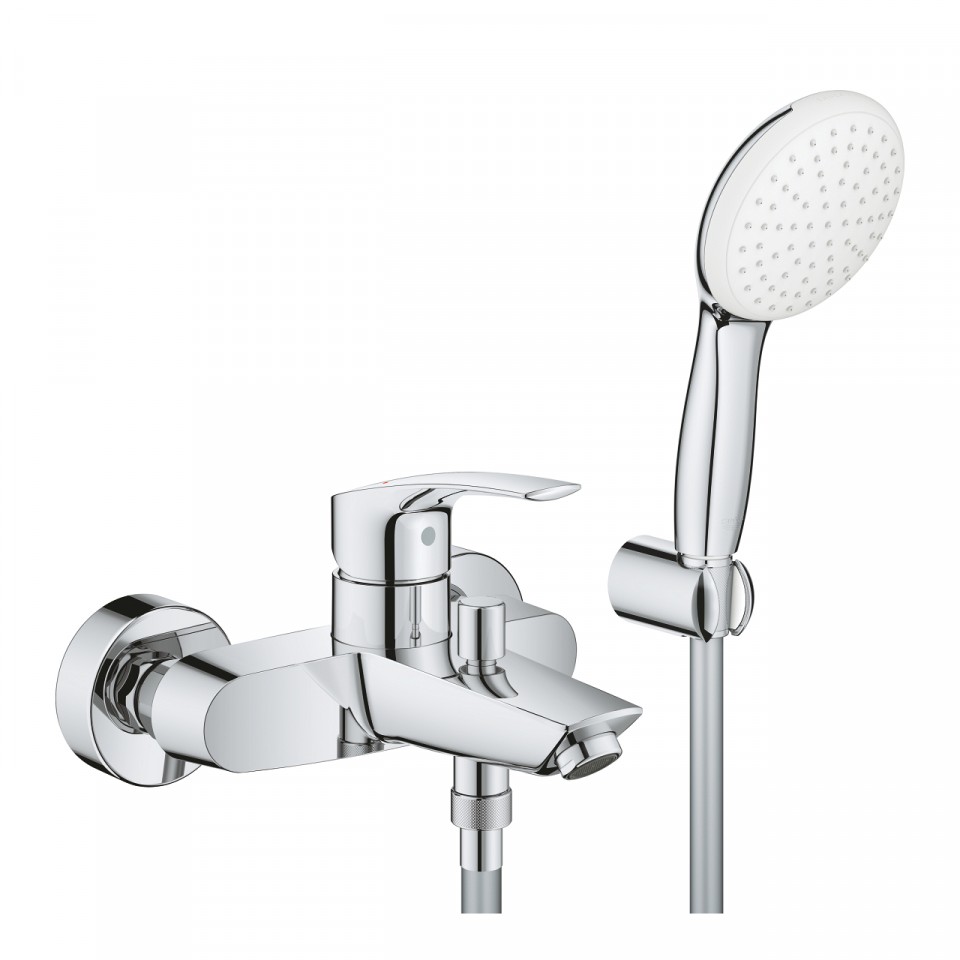 Grohe Eurosmart Egykaros kdcsaptelep zuhanyszettel, 25276003, krm