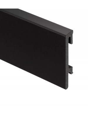 Szeglylc, PVC, Bravo, BR81F3 Fekete (2,4 m/szl) 