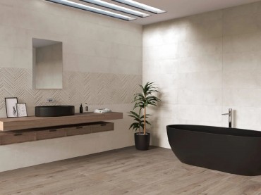 Csempe, Navarti, Drava Marfil matt rett, 30x90 cm