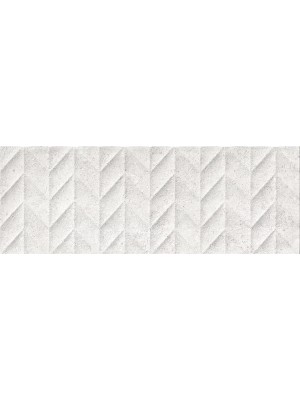 Dekorcsempe, Geotiles Hermes Blanco matt 25x70 cm