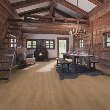 Lamin�lt padl�, SwissKrono MyFloor M1031 Chalet PREMIUM AQUA Horizon Oak Chocolate, 10 mm
