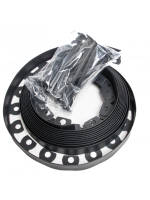 Nortene Flexible Edge, rugalmas manyag gyepszegly szett, leszr tskvel 4 cm x 10 m, fekete