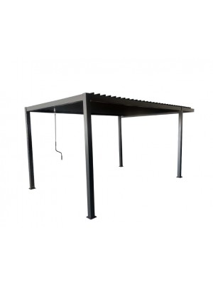 SunRite Oliver Pergola, bioklimatikus, alum�nium, 3x5x2,4 m, �talak�t� konzollal, fekete