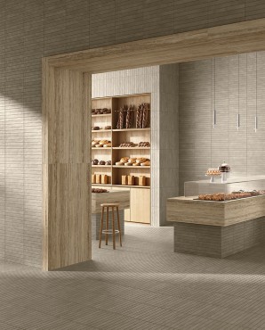 Csempe / Padl�lap, Del Conca Timeline Brick Beige 4,8x45 cm