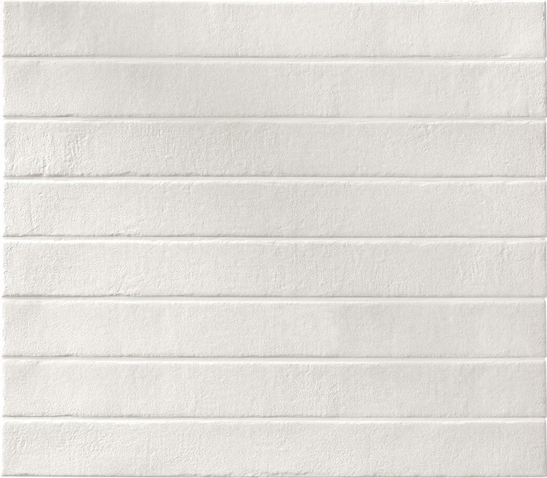 Csempe / Padl�lap, Del Conca Timeline Brick Absolute White 4,8x45 cm