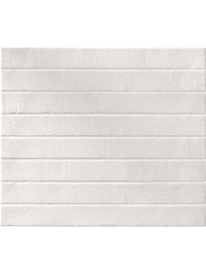 Csempe / Padl�lap, Del Conca Timeline Brick Absolute White 4,8x45 cm