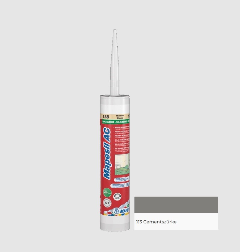 Mapei Mapesil AC Zero Szilikon fug�z� 113 cementsz�rke 310 ml