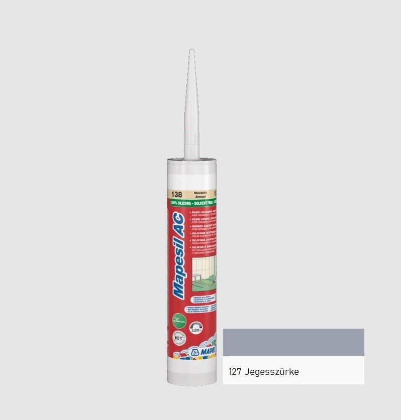 Mapei Mapesil AC Zero Szilikon fug�z� 127 jegessz�rke 310 ml