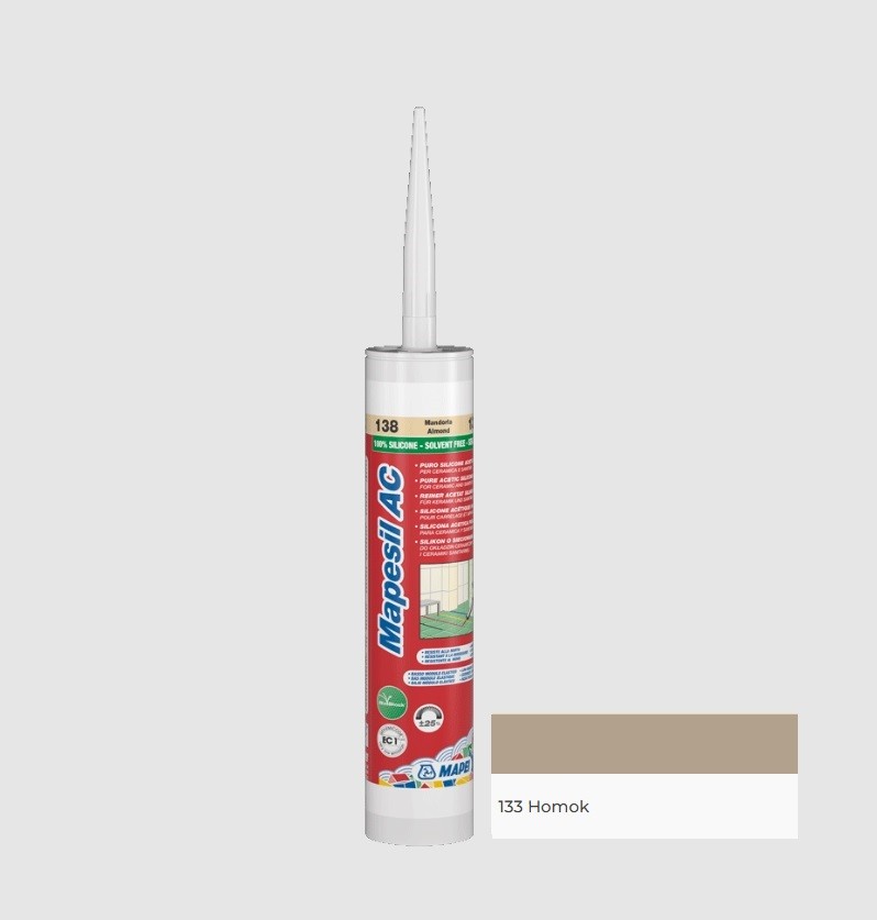 Mapei Mapesil AC Zero Szilikon fug�z� 133 homok 310 ml