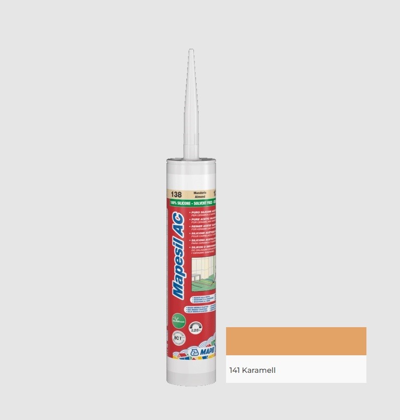 Mapei Mapesil AC Zero Szilikon fug�z� 141 karamell 310 ml