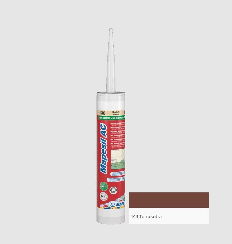 Mapei Mapesil AC Zero Szilikon fug�z� 143 terrakotta 310 ml