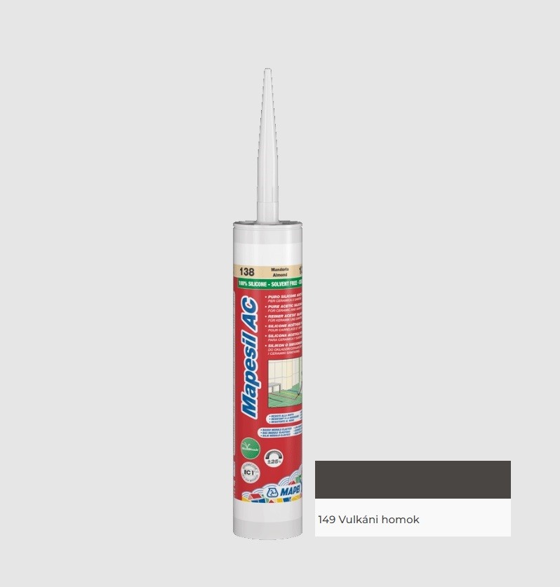 Mapei Mapesil AC Zero Szilikon fug�z� 149 vulk�ni homok 310 ml