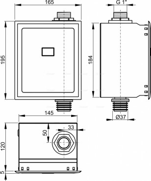 Alcaplast, ASP3 Automata WC blt, krm (12 V hlzati csatlakozs)