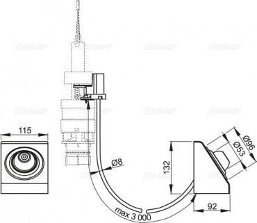 Alcaplast, MPO13 Tvmkdtets pneumatikus blts - lbbal, fm, bepts: falra