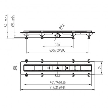 Mofm, Linear, zuhanyfolyka, MLP-650 KF - Klasik/Floor, 501-0002-00