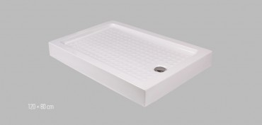 Wellis, akril magas, szgletes, zuhanytlca WC00336, szifonnal 120*80*13,5 cm