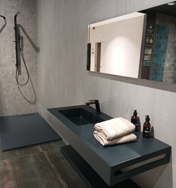 Zenon, Smart SL Negro 90x90 cm fekete m�m�rv�ny zuhanyt�lca szifonnal �s inox lefoly�fed�vel 8445583171136