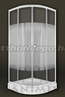 Sanimix, negyedkörÃves zuhanykabin csÃkos üveggel 90x90x200 cm ... Sanimix zuhanykabin