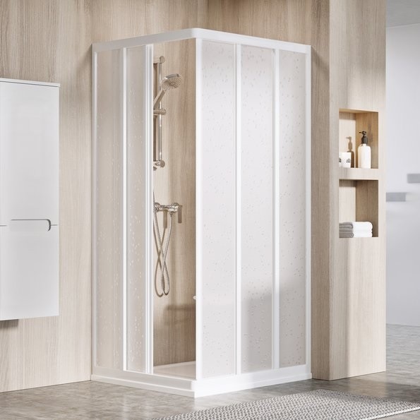 Zuhanykabin, Ravak, Supernova ASRV3-75 + ASRV3-80, natr veg, fehr keret, 75x80 cm