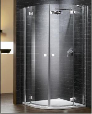 Mta Radaway Almatea PDD/E ves aszimmetrikus zuhanykabin, tltsz veg 6 mm 90x80x195 cm