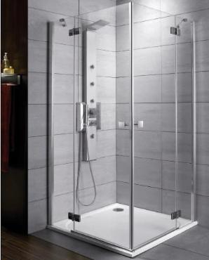Méta Radaway Almatea KDD 80 Nyílóajtós zuhanykabin, átlátszó üveg 80x80x195 cm