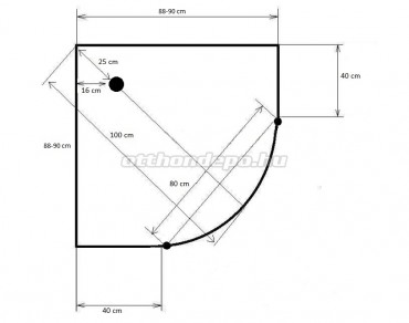 HTB, Lotus Bamboo, Zuhanykabin, �ves, t�lc�val �s szifonnal, kr�m keret, 90x90 cm, 5 mm BHS