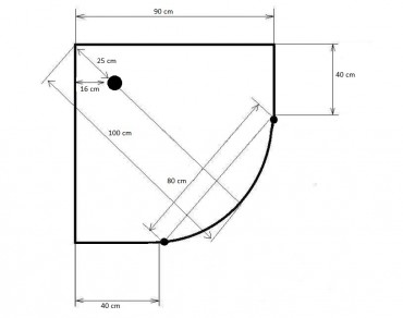 HTB, Lotus Bamboo komplett zuhanykabin tlcval s szifonnal, ves, 90x90, krm keret, 5 mm BHS