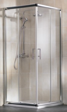 HSK, Imperial sarokbelps zuhanykabin, alu matt, tltsz, 90*90 cm