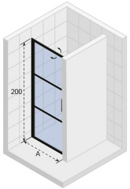 Riho, Grid zuhanykabin ajt, 80*200 cm, GB1080000