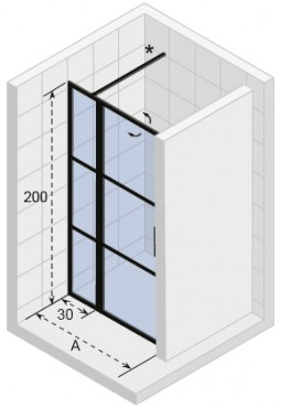 Riho, Grid zuhanykabin ajt, 110*200 cm, GB1110000