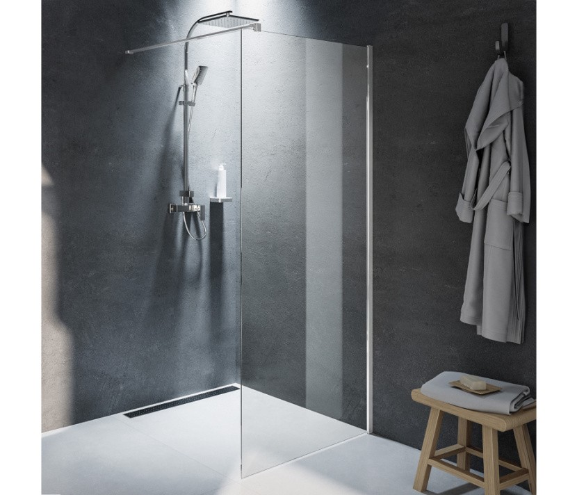 Riho, Novik Z400 GZ4090000 Zuhanyfal, fnyes alu kerettel, 90x200 cm