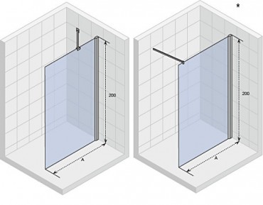 Riho, Novik zuhanyfal, 85*200 cm, GZ4090000 INGYENES SZLLTS