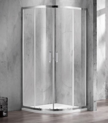 Wellis, Caprera zuhanykabin, ves, 2 tolajts, alu keretes 90*90 cm