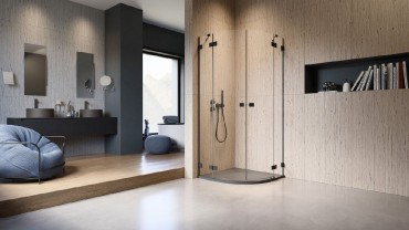 Radaway, Essenza PRO Black, ves, zuhanykabin PDD 80 B + PDD 80 J I.o
