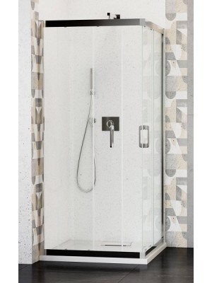 Wasserburg, WB12 zuhanykabin 2512-90, szögletes, tolóajtós, 90*90 cm