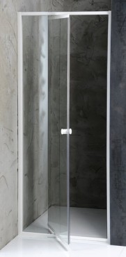 Sapho, Aqualine Amico nyl zuhanyajt, 82-100x185cm, fehr profil, 6mm transparent veg